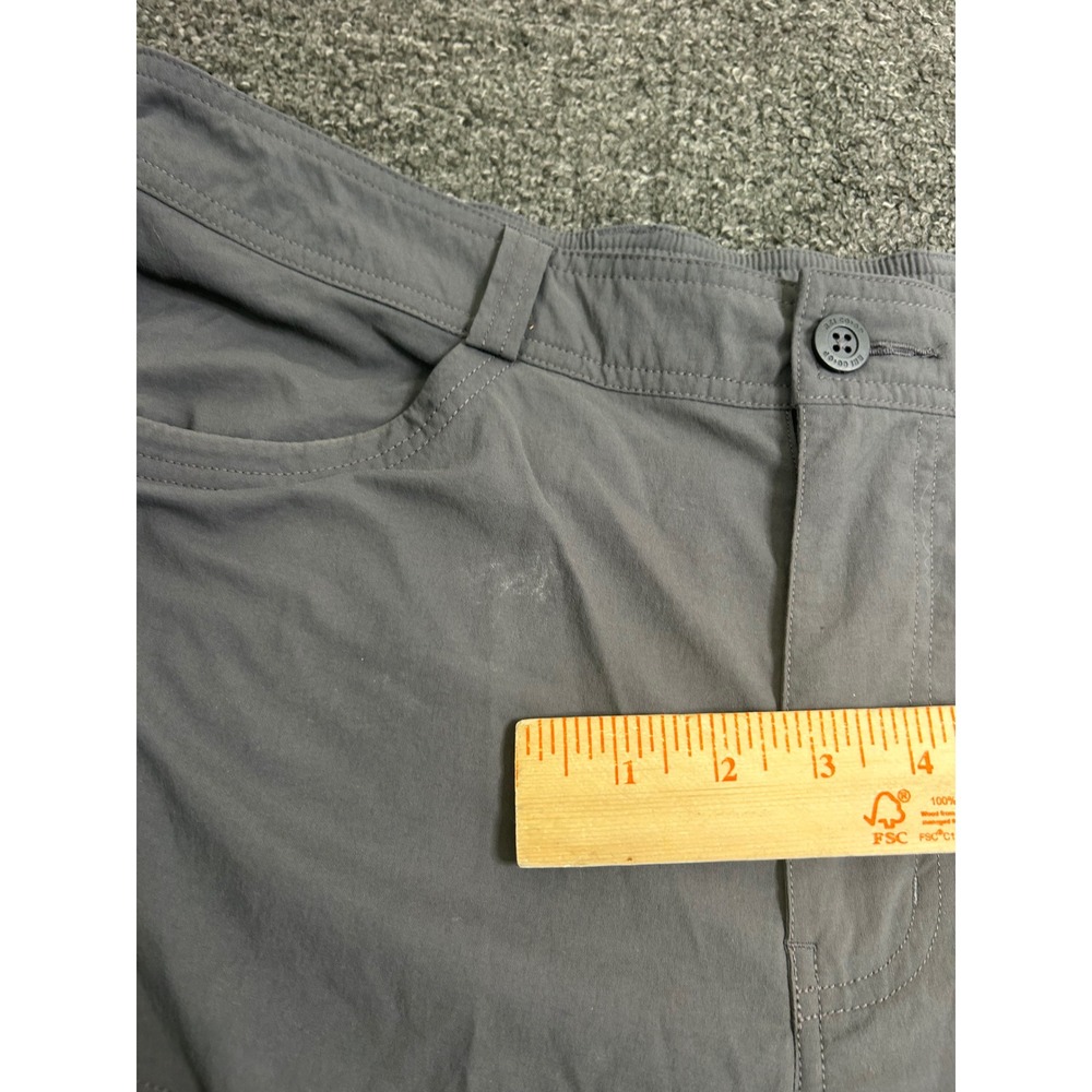 REI Co-op Convertible Cargo Pants Gray Mens 38x32 Hiking Outdoor Zip Off Light - Picture 6 of 12